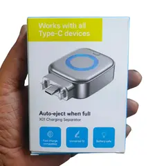 X01 AI Smart Charge Separator - 140W Type-C Auto Power Cut-Off Charging Protector