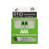 SmarToools AAA Rechargeable Battery (2 Pcs Set) – Type-C USB Rechargeable 1.5V Lithium Battery
