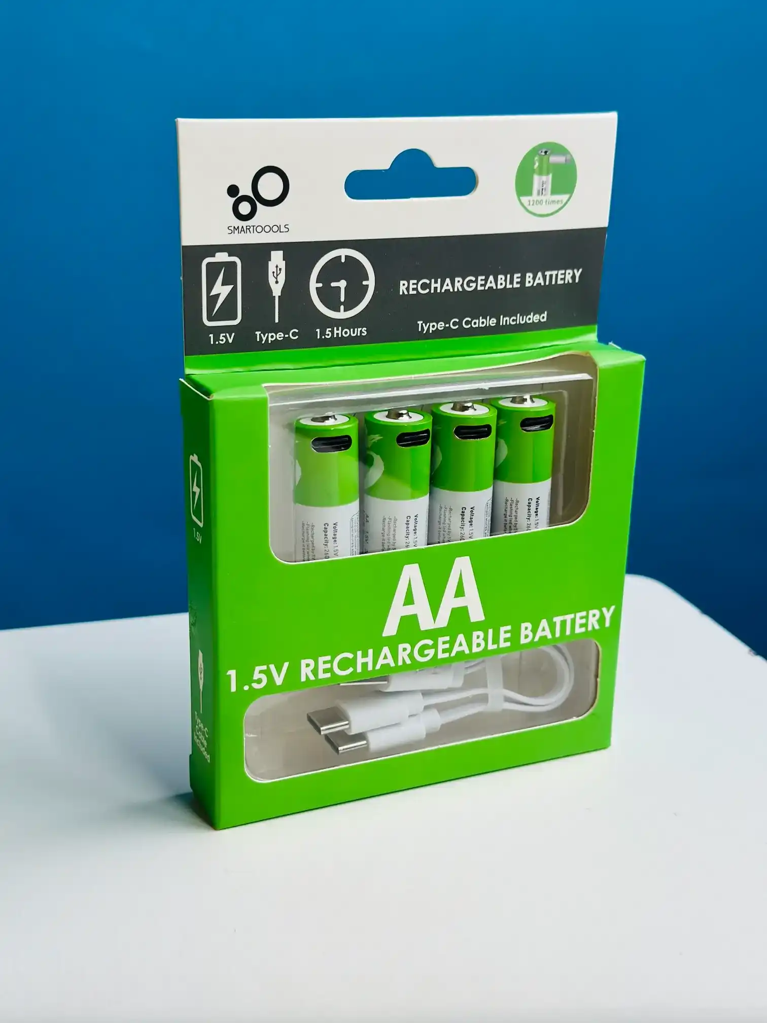 SmarToools AA Rechargeable Battery 1.5V 2600mWh (4Pcs Set)